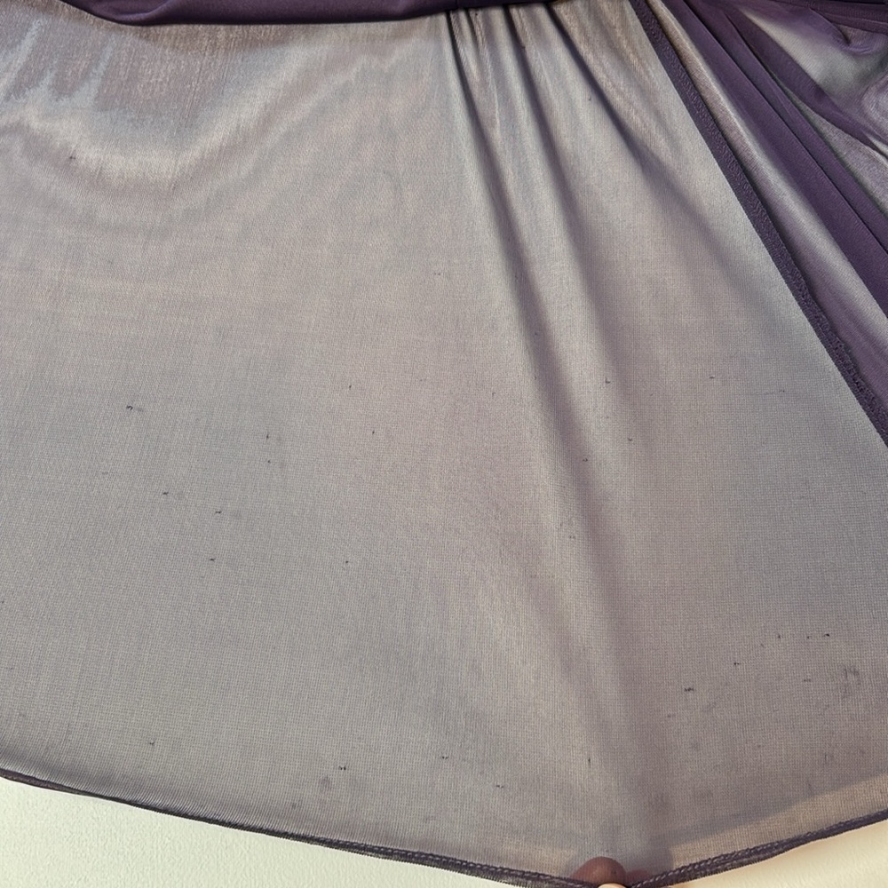 Adrianna Papell Purple Lace Evening Gown - Picture 10 of 15